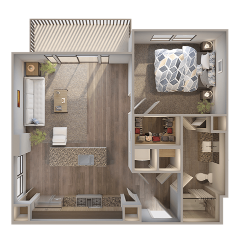 Skyline at Midtown A9 Floorplan